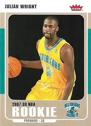 2007-08 Fleer #232 - Julian Wright - New Orleans Hornets 2007-08 Fleer #232 - Julian Wright - New Orleans Hornets