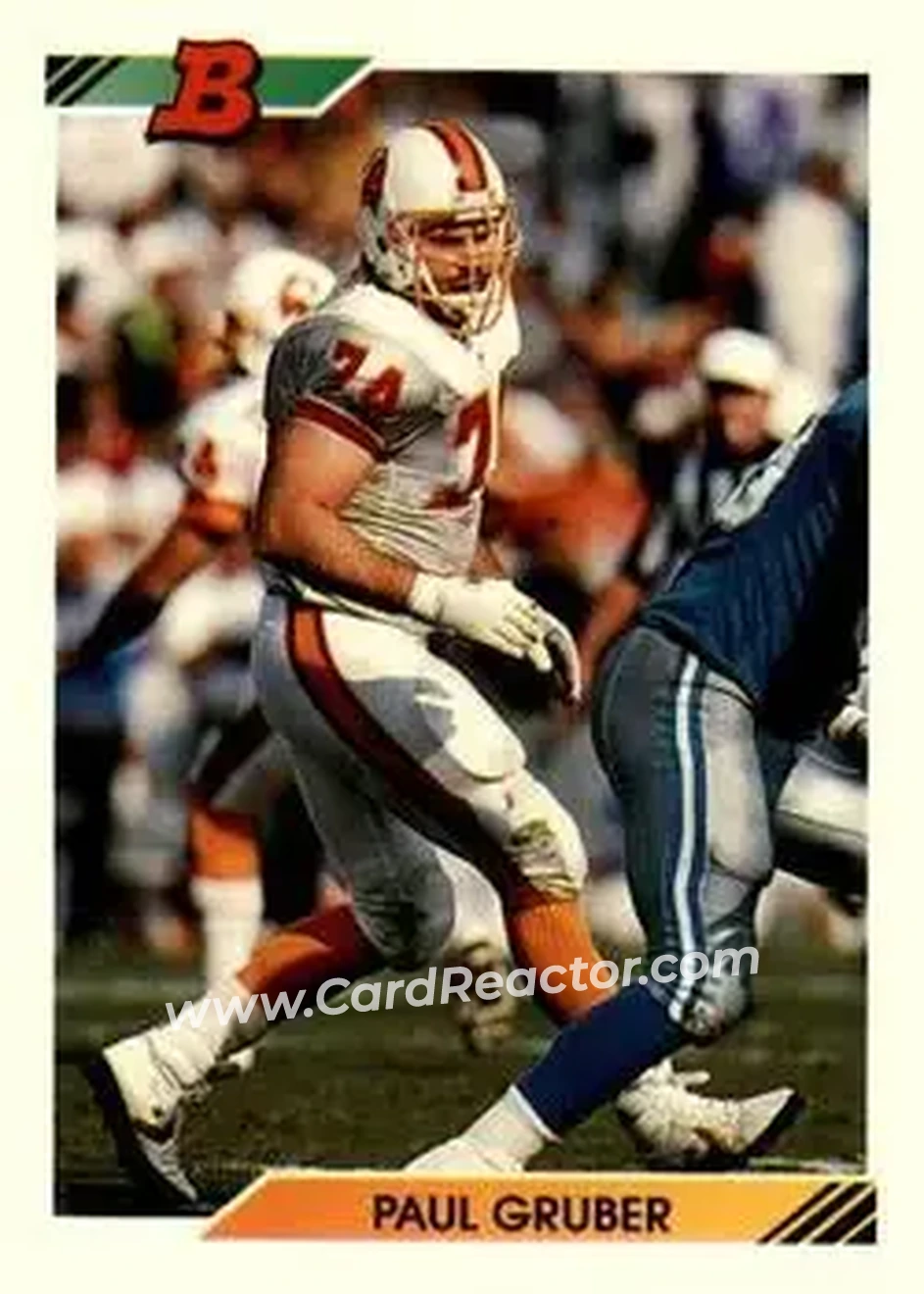 1992 Bowman #473 - Paul Gruber - Tampa Bay Buccaneers - Front