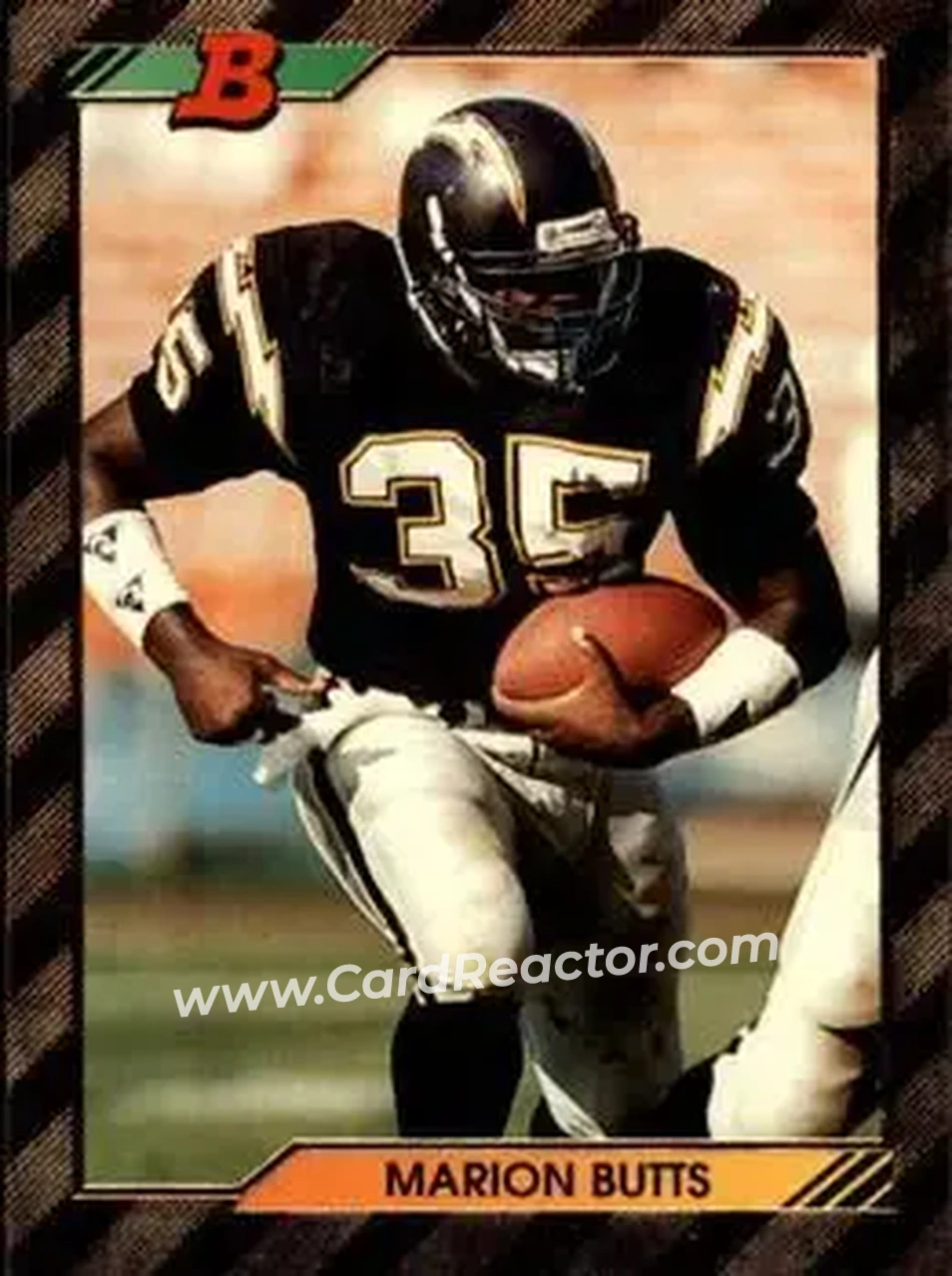 1992 Bowman #478 - Marion Butts - San Diego Chargers - Front
