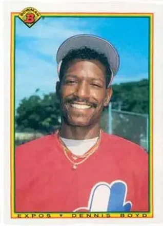 1990 Bowman #102 - Dennis Boyd - Montreal Expos 1990 Bowman #102 - Dennis Boyd - Montreal Expos