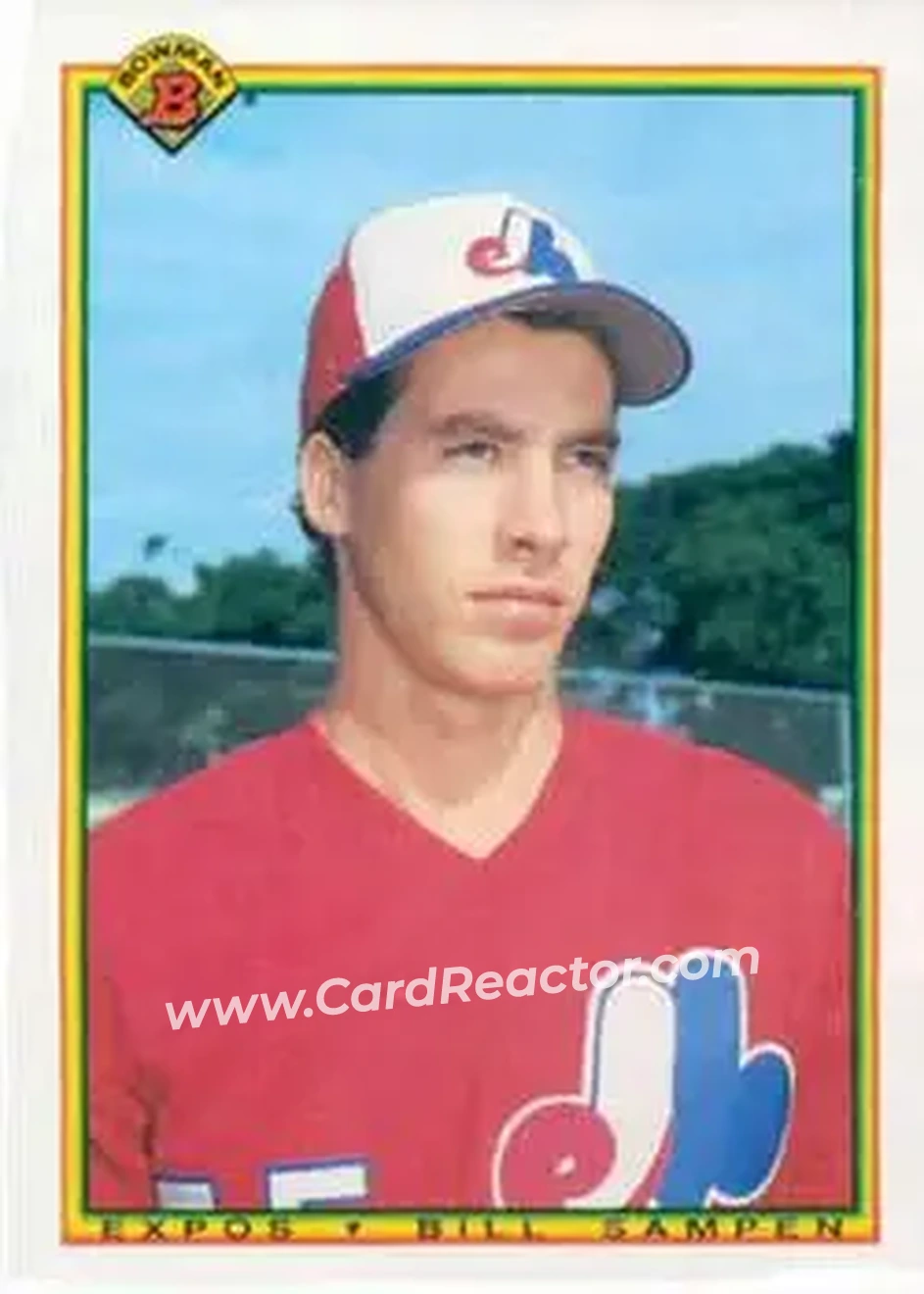 1990 Bowman #104 - Bill Sampen - Montreal Expos - Front 1990 Bowman #104 - Bill Sampen - Montreal Expos - Front