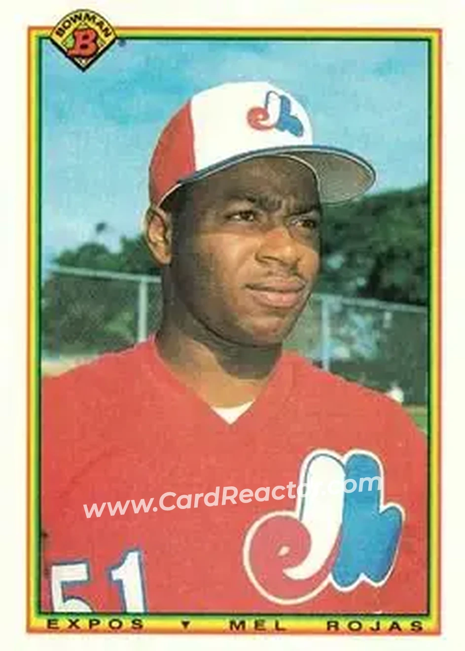 1990 Bowman #108 - Mel Rojas - Montreal Expos - Front