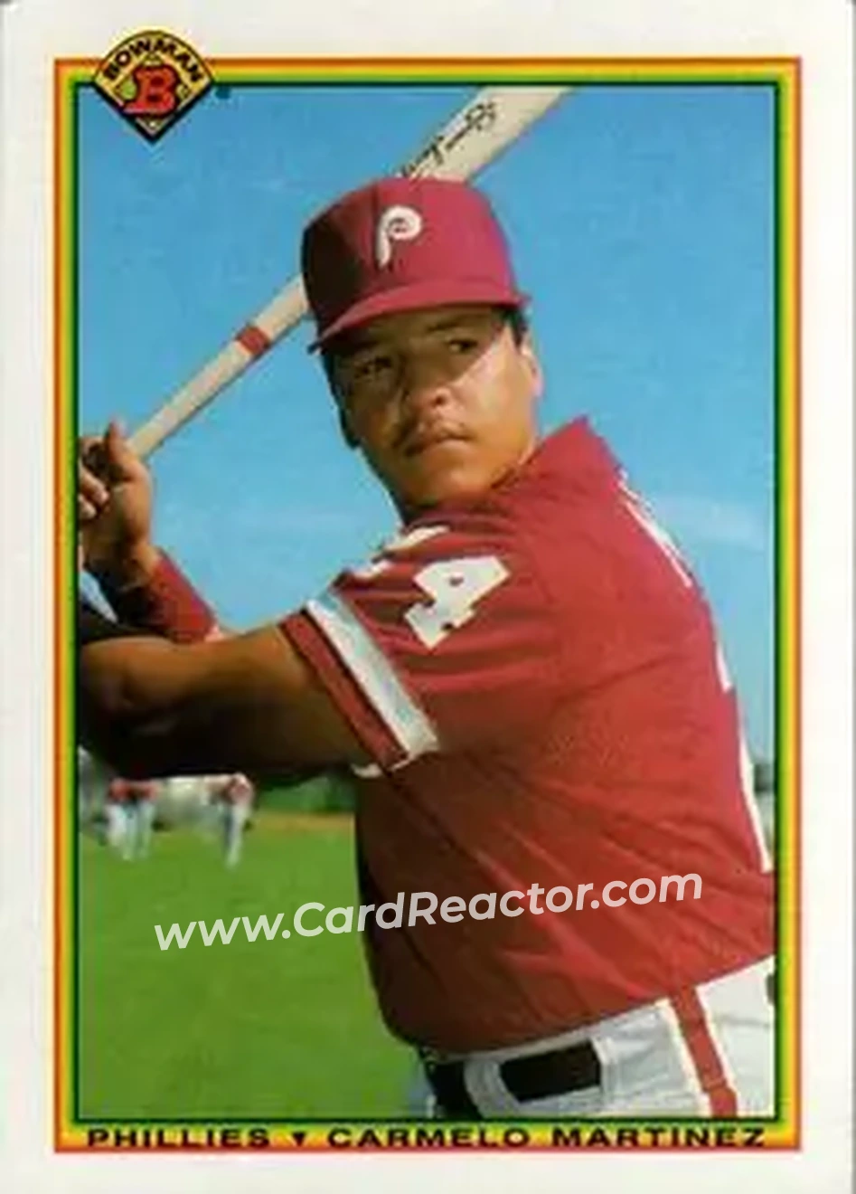 1990 Bowman #162 - Carmelo Martinez - Philadelphia Phillies - Front