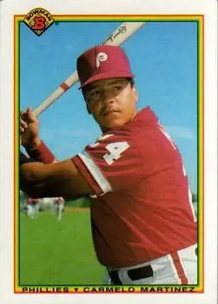 1990 Bowman #162 - Carmelo Martinez - Philadelphia Phillies 1990 Bowman #162 - Carmelo Martinez - Philadelphia Phillies