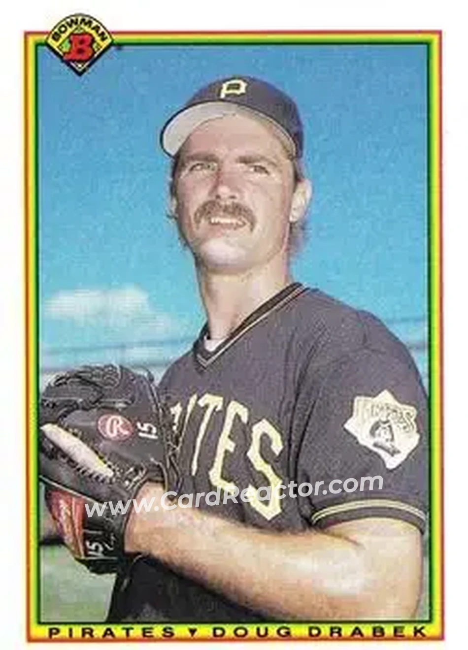 1990 Bowman #164 - Doug Drabek - Pittsburgh Pirates - Front