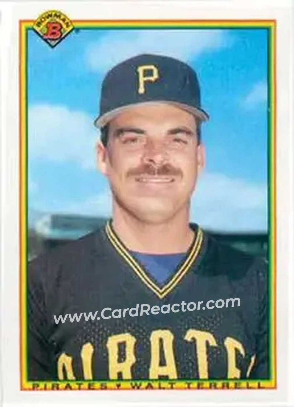 1990 Bowman #165 - Walt Terrell - Pittsburgh Pirates - Front