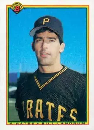 1990 Bowman #166 - Bill Landrum - Pittsburgh Pirates