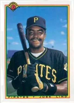 1990 Bowman #170 - Jose Lind - Pittsburgh Pirates 1990 Bowman #170 - Jose Lind - Pittsburgh Pirates