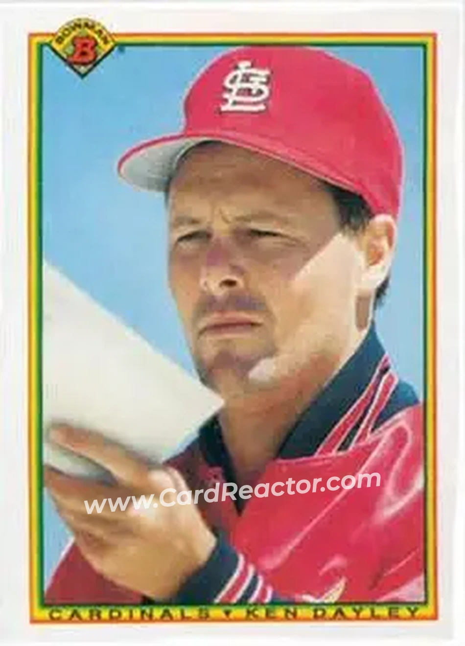 1990 Bowman #191 - Ken Dayley - St. Louis Cardinals - Front 1990 Bowman #191 - Ken Dayley - St. Louis Cardinals - Front