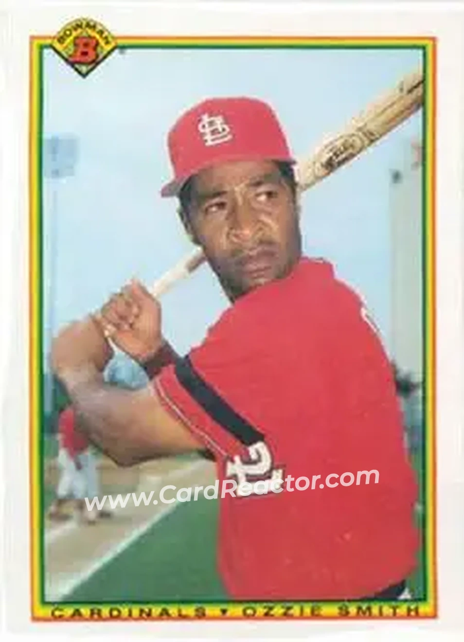 1990 Bowman #195 - Ozzie Smith - St. Louis Cardinals - Front