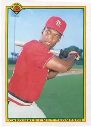 1990 Bowman #196 - Milt Thompson - St. Louis Cardinals