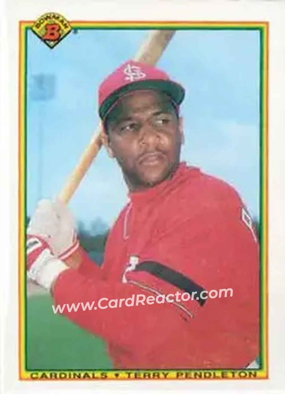 1990 Bowman #197 - Terry Pendleton - St. Louis Cardinals - Front