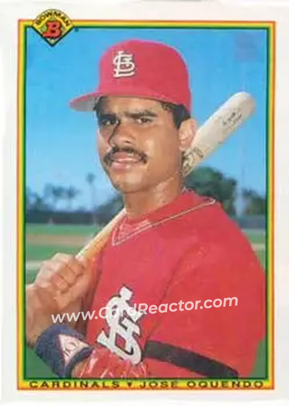 1990 Bowman #200 - Jose Oquendo - St. Louis Cardinals - Front