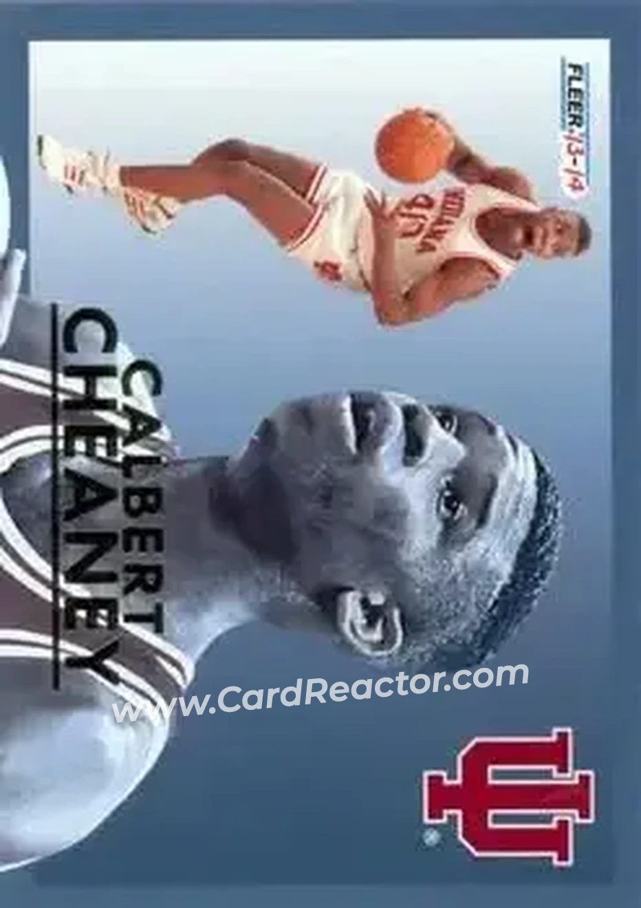 2013-14 Fleer Retro - '92-93 Fleer Final Four Stars #5 - Calbert Cheaney - Indiana Hoosiers - Front 2013-14 Fleer Retro - '92-93 Fleer Final Four Stars #5 - Calbert Cheaney - Indiana Hoosiers - Front