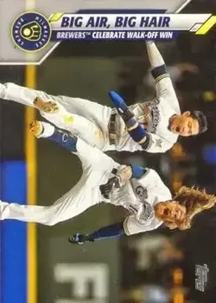2020 Topps #72 Big Air, Big Hair CL, CPC - Milwaukee Brewers