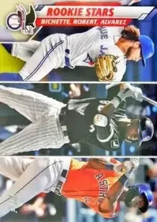 2020 Topps #392 Bo Bichette - Luis Robert - Yordan Alvarez SP, VAR - Toronto Blue Jays - Chicago White Sox - Houston Astros