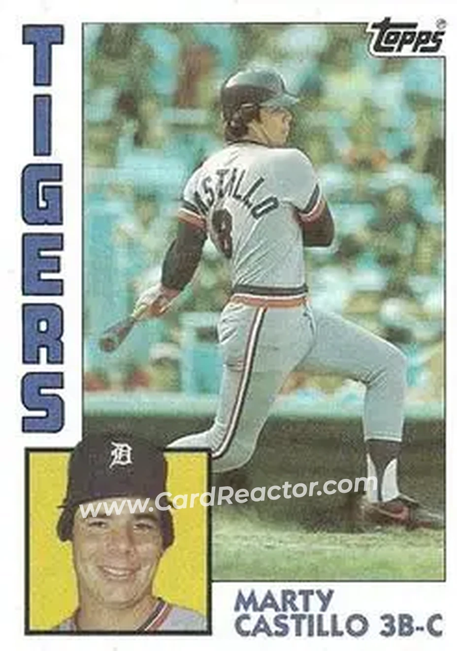 1984 Topps #303 - Marty Castillo - Detroit Tigers - Front