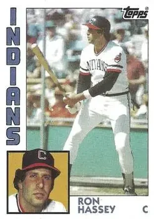 1984 Topps #308 - Ron Hassey - Cleveland Indians 1984 Topps #308 - Ron Hassey - Cleveland Indians