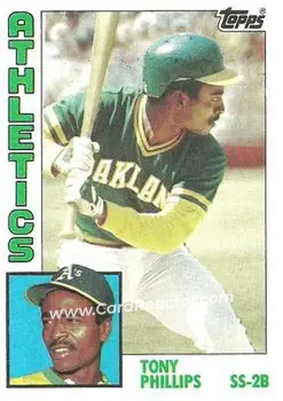 1984 Topps #309 - Tony Phillips - Oakland Athletics - Front 1984 Topps #309 - Tony Phillips - Oakland Athletics - Front