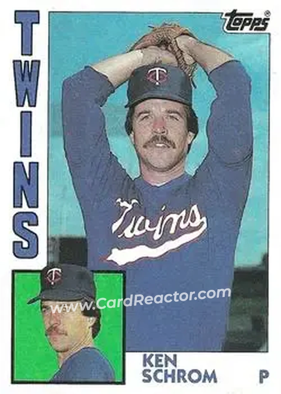 1984 Topps #322 - Ken Schrom - Minnesota Twins - Front