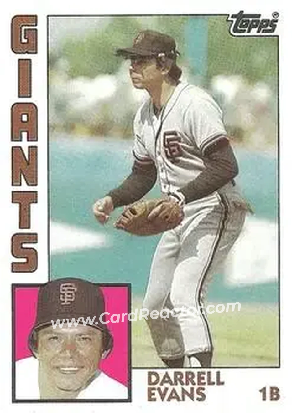 1984 Topps #325 - Darrell Evans - San Francisco Giants - Front