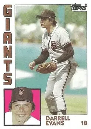 1984 Topps #325 - Darrell Evans - San Francisco Giants 1984 Topps #325 - Darrell Evans - San Francisco Giants