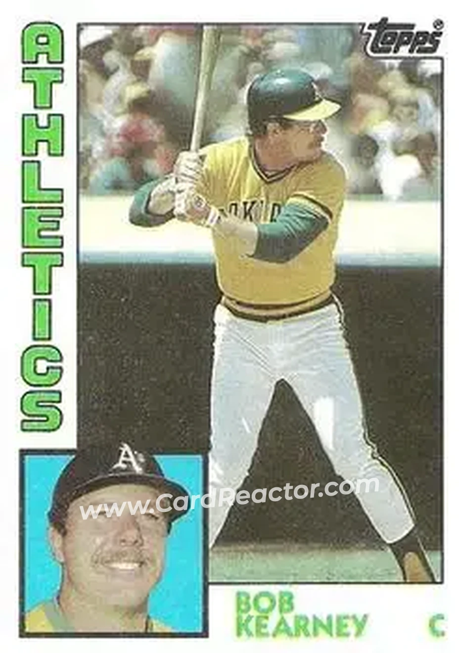 1984 Topps #326 - Bob Kearney - Oakland Athletics - Front