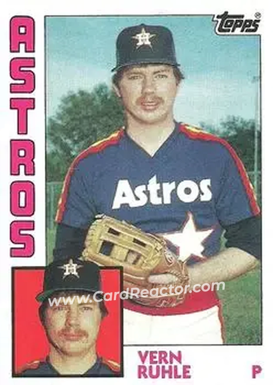 1984 Topps #328 - Vern Ruhle - Houston Astros - Front