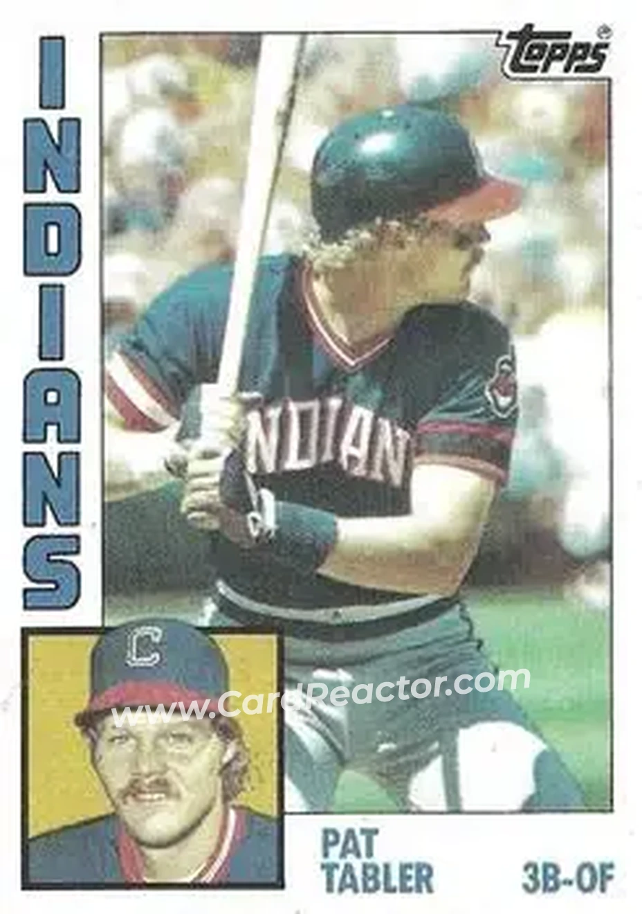 1984 Topps #329 - Pat Tabler - Cleveland Indians - Front