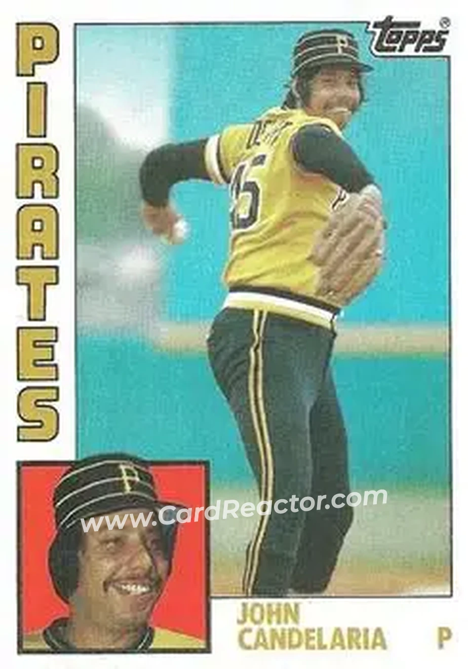 1984 Topps #330 - John Candelaria - Pittsburgh Pirates - Front