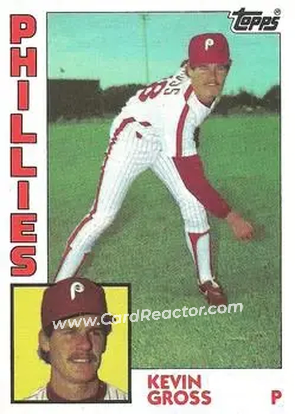 1984 Topps #332 - Kevin Gross - Philadelphia Phillies - Front
