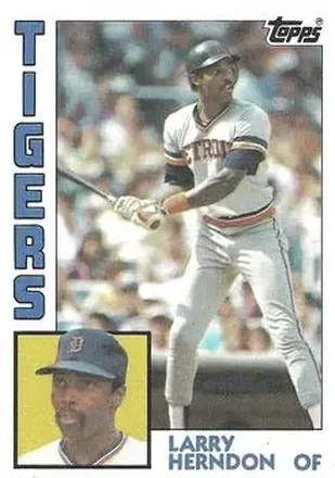 1984 Topps #333 - Larry Herndon - Detroit Tigers