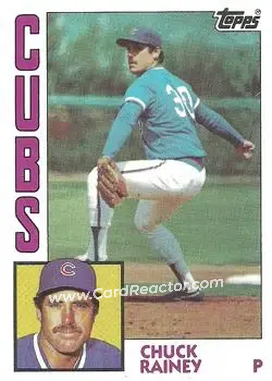 1984 Topps #334 - Chuck Rainey - Chicago Cubs - Front