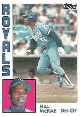 1984 Topps #340 - Hal McRae - Kansas City Royals