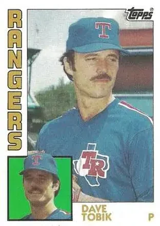 1984 Topps #341 - Dave Tobik - Texas Rangers 1984 Topps #341 - Dave Tobik - Texas Rangers
