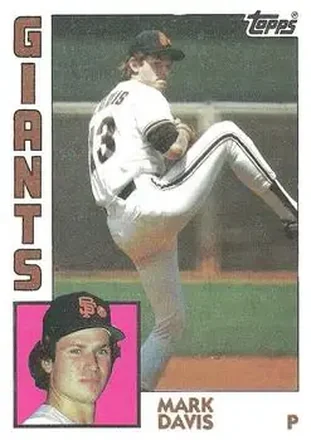 1984 Topps #343 - Mark Davis - San Francisco Giants