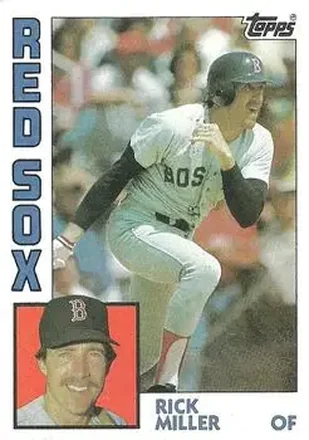 1984 Topps #344 - Rick Miller - Boston Red Sox