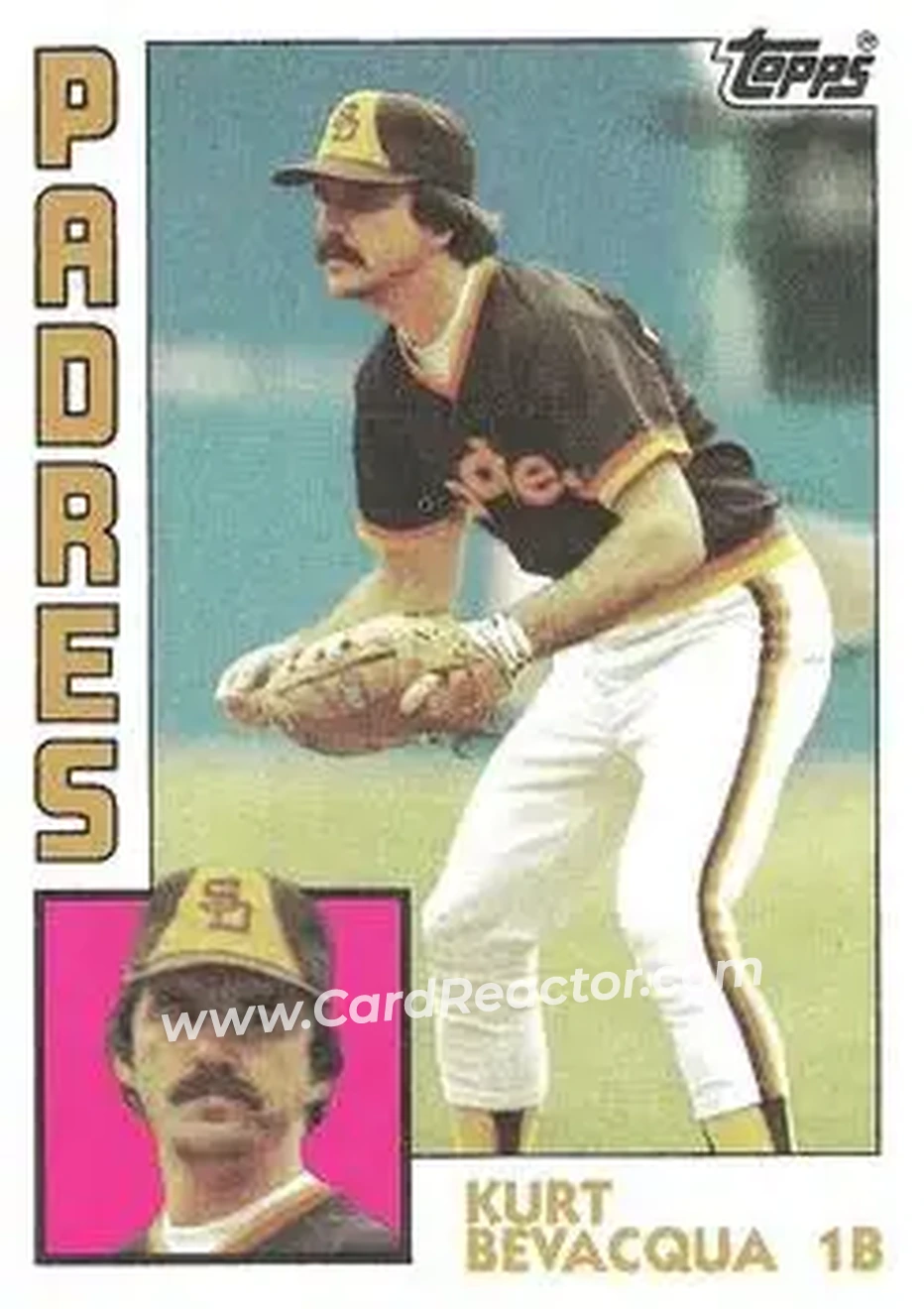 1984 Topps #346 - Kurt Bevacqua - San Diego Padres - Front