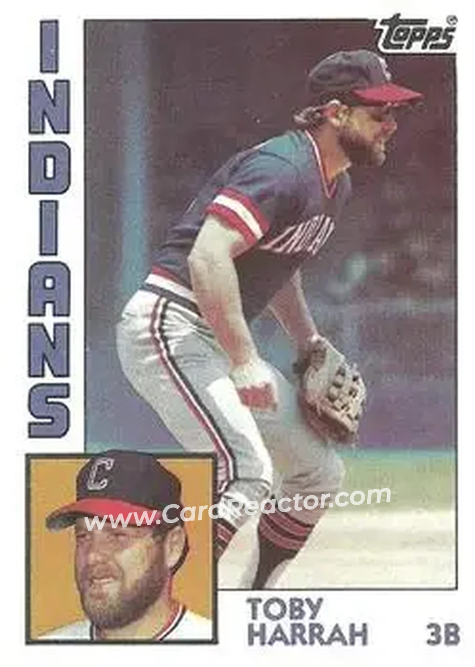 1984 Topps #348 - Toby Harrah - Cleveland Indians - Front
