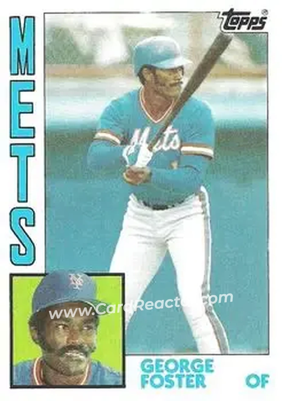 1984 Topps #350 - George Foster - New York Mets - Front