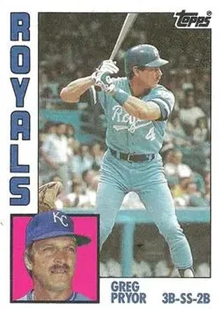 1984 Topps #317 - Greg Pryor - Kansas City Royals