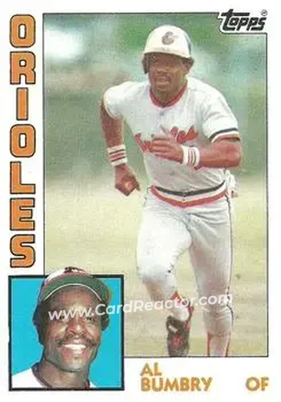 1984 Topps #319 - Al Bumbry - Baltimore Orioles - Front 1984 Topps #319 - Al Bumbry - Baltimore Orioles - Front