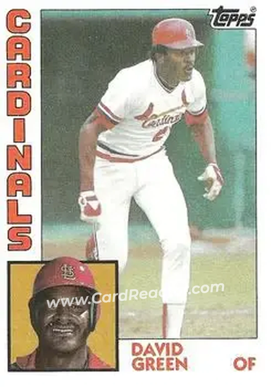 1984 Topps #362 - David Green - St. Louis Cardinals - Front