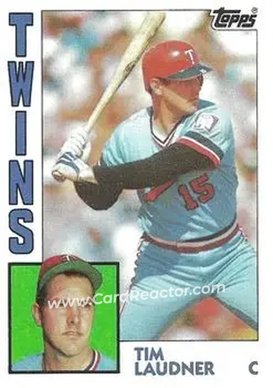 1984 Topps #363 - Tim Laudner - Minnesota Twins - Front