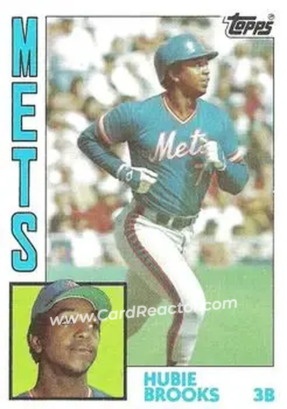 1984 Topps #368 - Hubie Brooks - New York Mets - Front