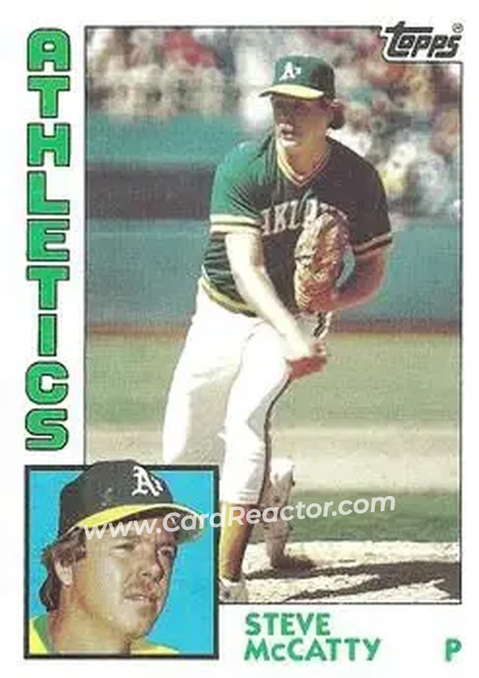 1984 Topps #369 - Steve McCatty - Oakland Athletics - Front