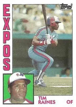 1984 Topps #370 - Tim Raines - Montreal Expos