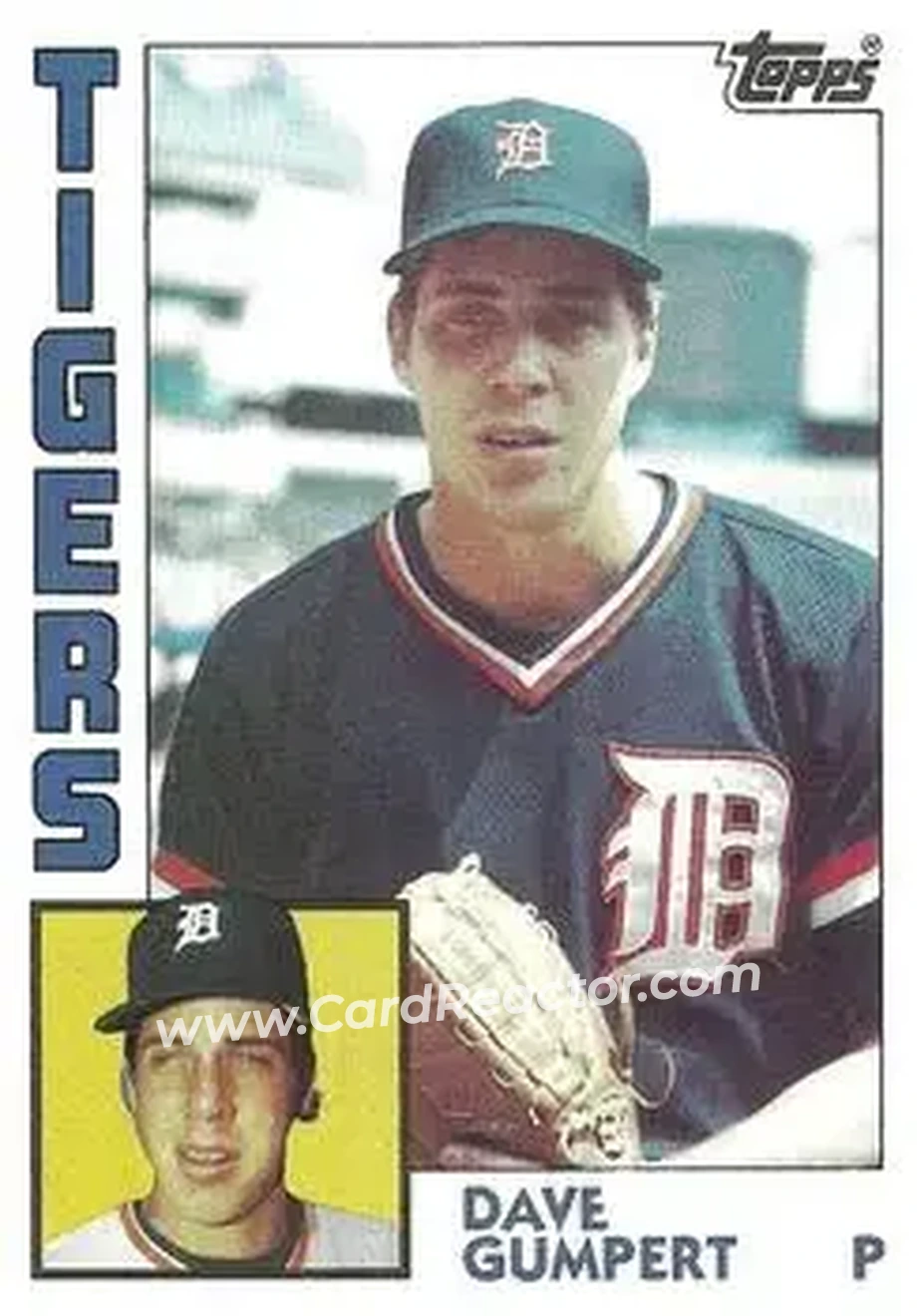1984 Topps #371 - Dave Gumpert - Detroit Tigers - Front