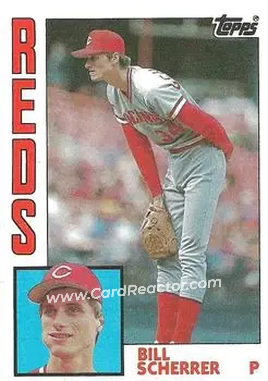 1984 Topps #373 - Bill Scherrer - Cincinnati Reds - Front
