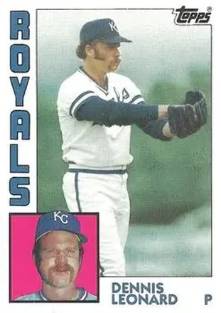 1984 Topps #375 - Dennis Leonard - Kansas City Royals